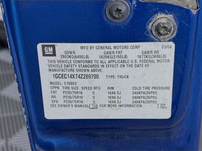 2004 Chevrolet Silverado 1500 Work Truck