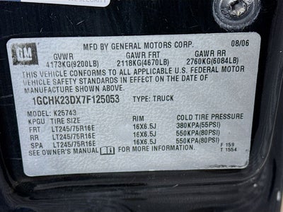 2007 Chevrolet Silverado 2500HD Classic LT LT1