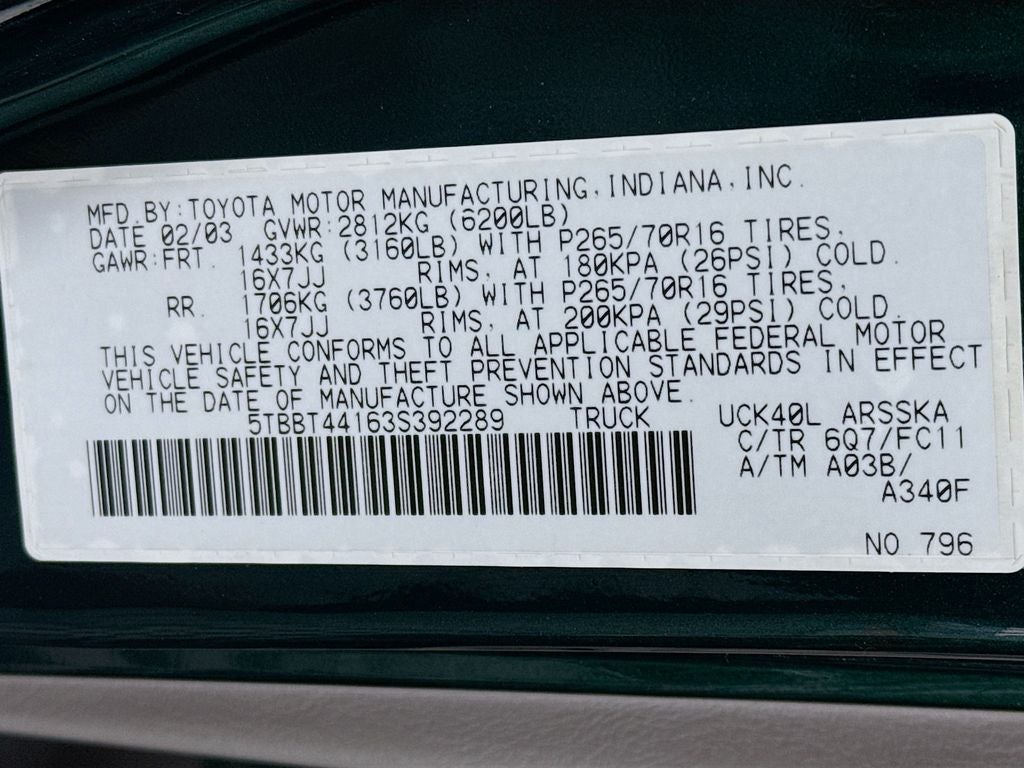 2003 Toyota Tundra SR5