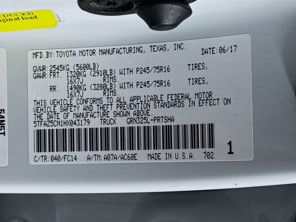 2017 Toyota Tacoma SR5 V6